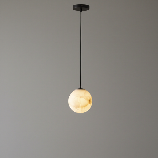 Alabaster Globe | Lampa Wisząca Nowoczesna do Salonu