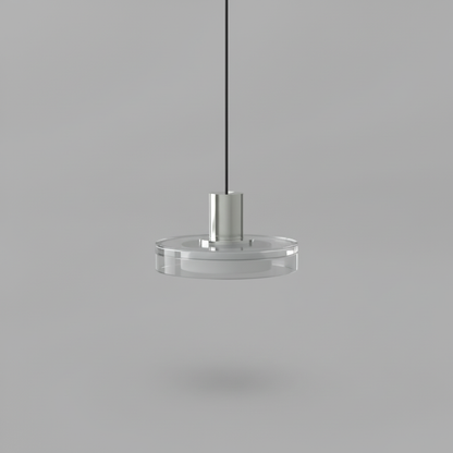 Elva | Lampa Wisząca LED do Salonu Nowoczesna Szklana