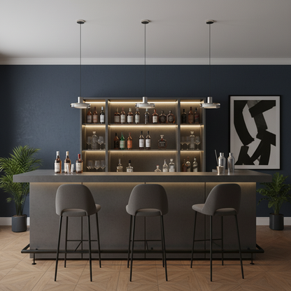 Elva | Lampa Wisząca LED do Salonu Nowoczesna Szklana