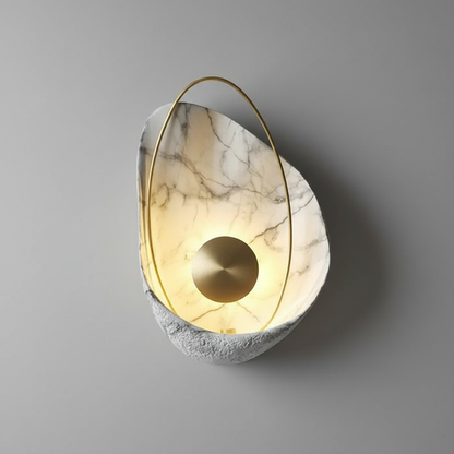 Kinkiet Artisan Shell | Lampa Ścienna z Marmuru