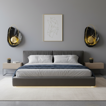 Kinkiet Artisan Shell | Lampa Ścienna z Marmuru