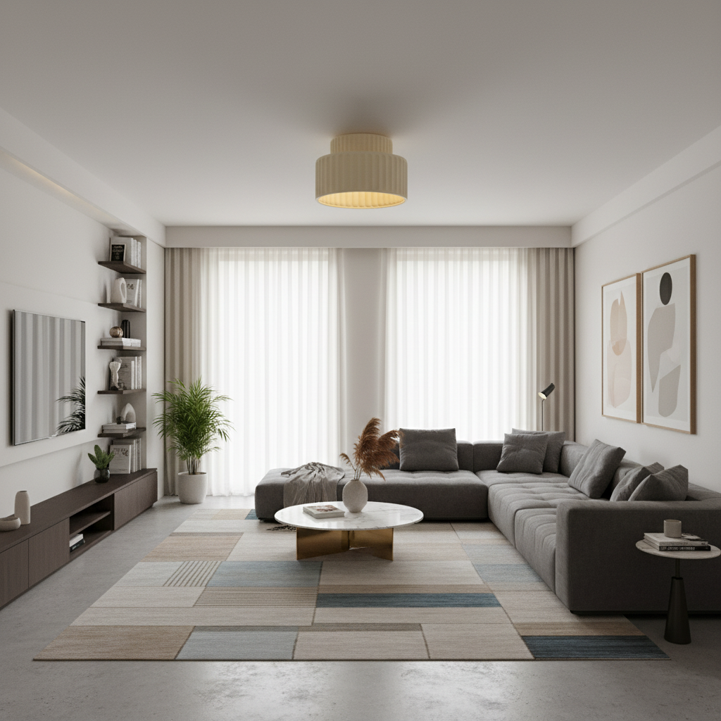 Lampa Sufitowa Lilith Retro | Oświetlenie Wabi-Sabi do Salonów